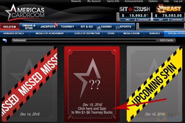 America's Cardroom Free Tournaments