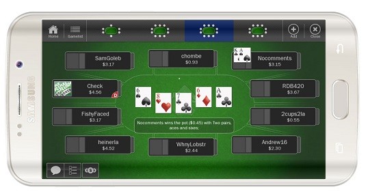 The Full Flush Poker mobile client is one of the only real-money poker apps available to US players.
