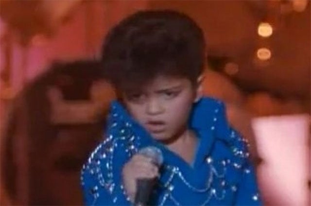 Fun '90s factoid: a young Bruno Mars has a spot in Honeymoon in Vegas