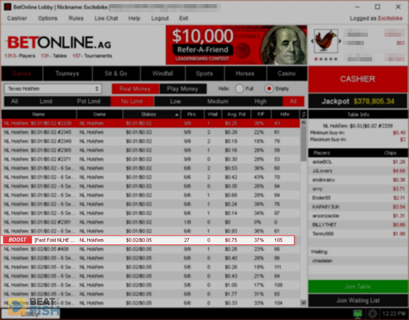 BetOnline Poker Boost