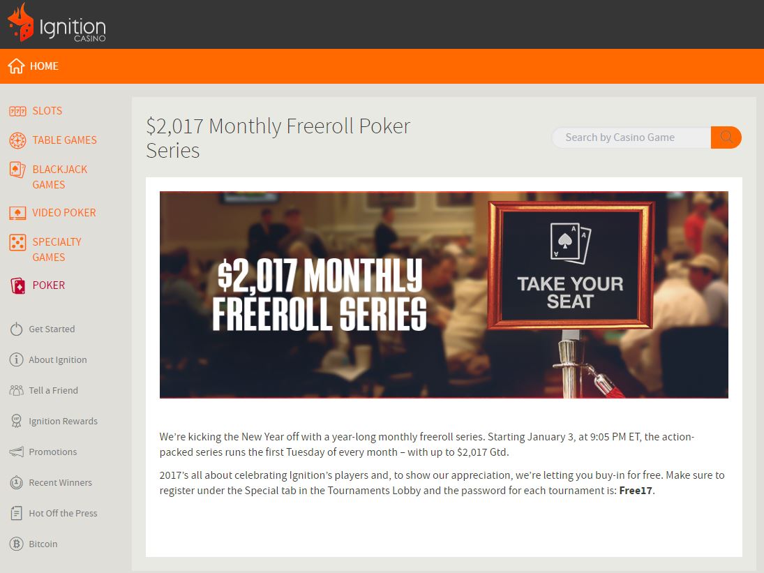 Ignition Newest USA Poker Site