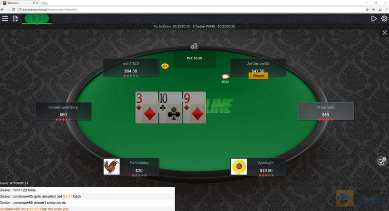 BetOnline Poker without a Download