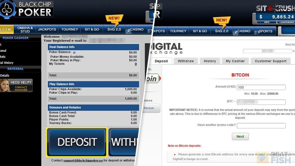 Blackchip Poker Deposit