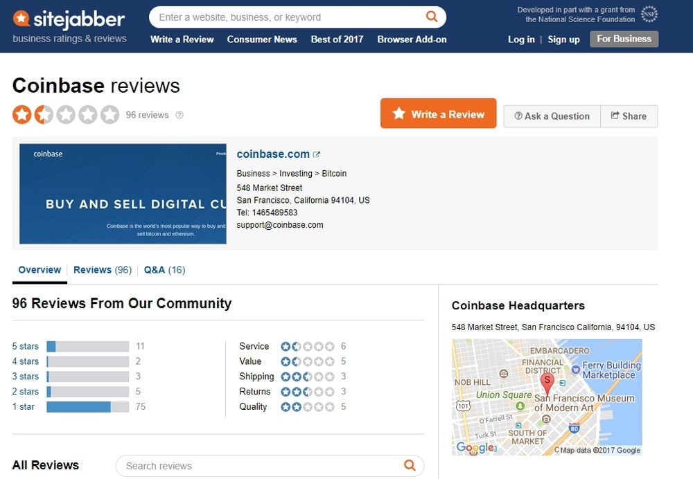 Coinbase Reviews