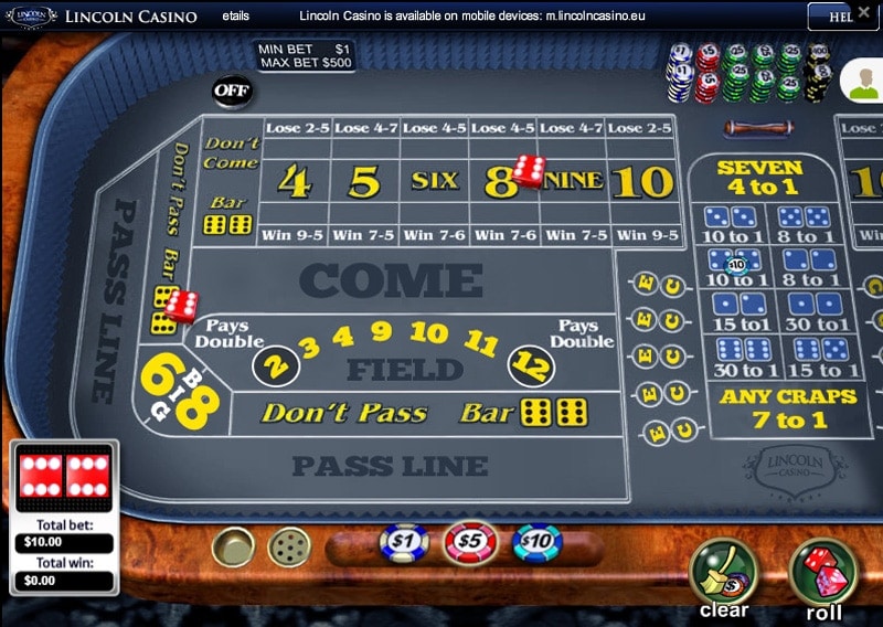 Lincoln Casino Craps