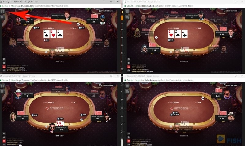 Nitrobetting Poker Multiple Tables