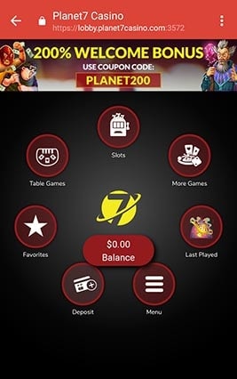 Planet 7 Lobby for Smartphones and Tablets