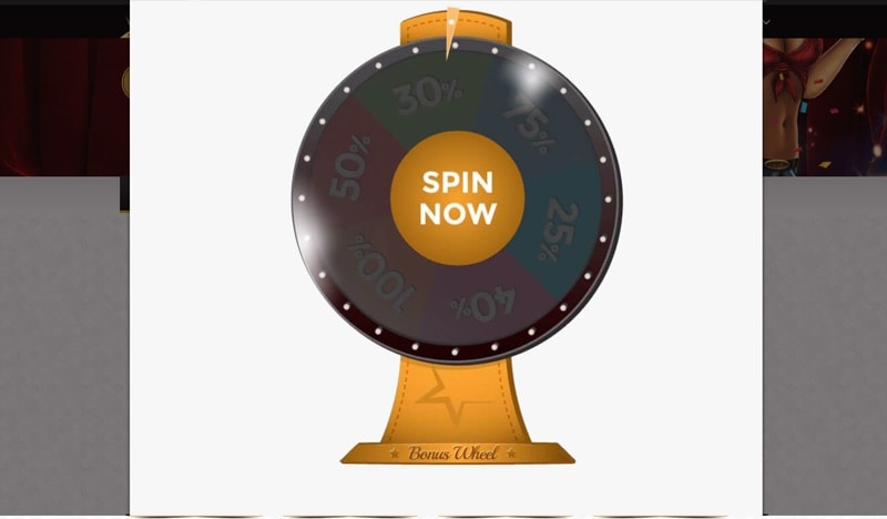 Unique Casino's Bonus Wheel