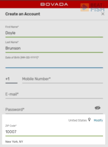 Bovada New York player registration Bovada New York player registration