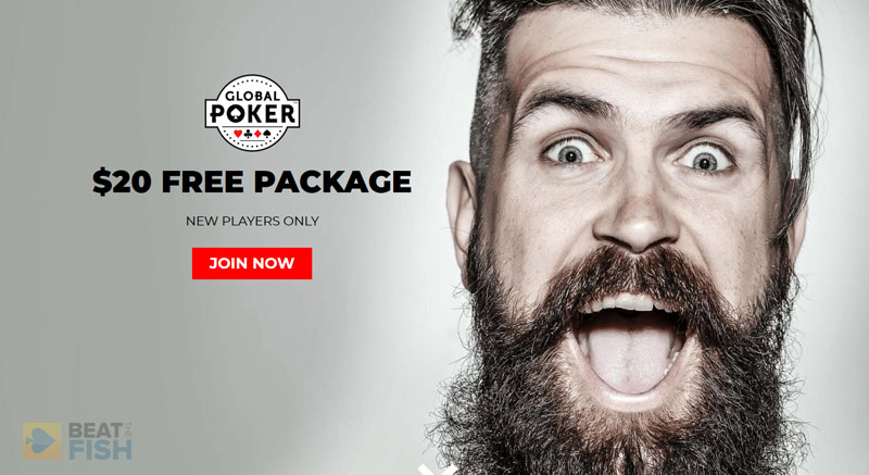 Global Poker No-Deposit Bonus Page