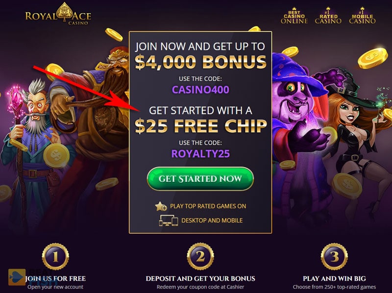 Royal ace casino no deposit bonus 2019