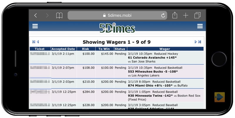 5dimes Betting