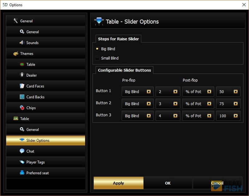 Grand Poker Software Options