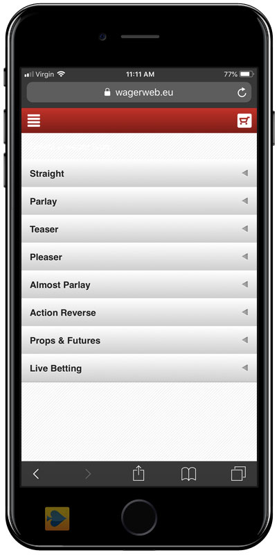 Wagerweb Mobile Sportsbook
