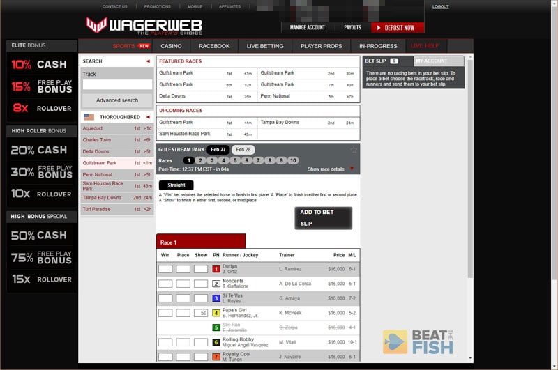 Wagerweb Racebook