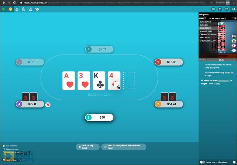 Bovada Poker on Linux using Chrome