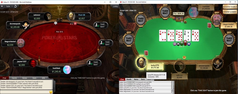 PokerStars Aurora Saloon.