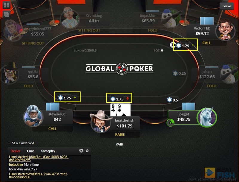 Global Poker Software for Cash Tables