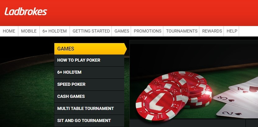 Ladbrokes Online Poker Website