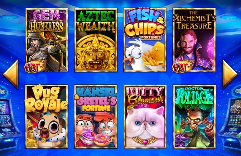 Variety of games for users of the BetGold platform