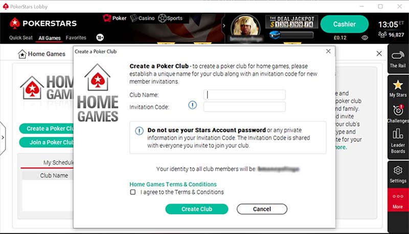 PokerStars Club Home Games PokerStars Club Home Games