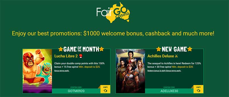 Fair Go Casino Review for April 2022 - $1,000 Bonus