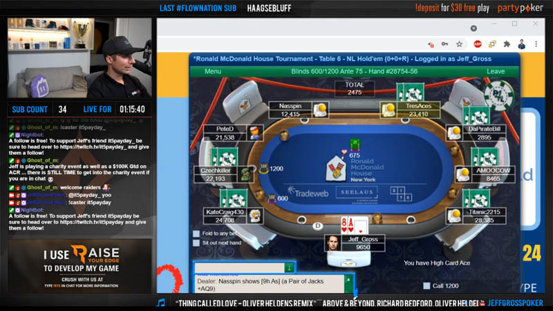 Jeff Gross Poker Twitch Channel