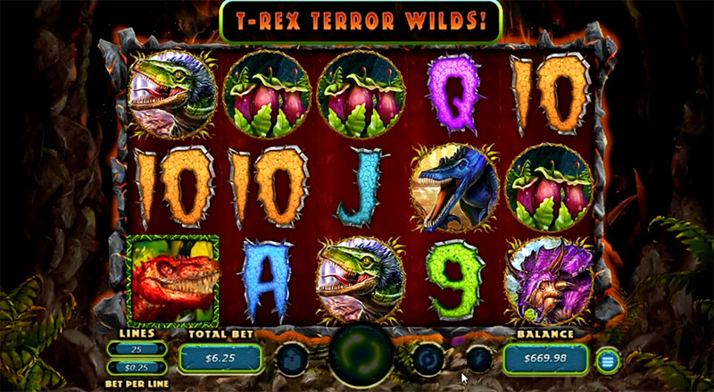 Megasaur Slot Game at Red Dog