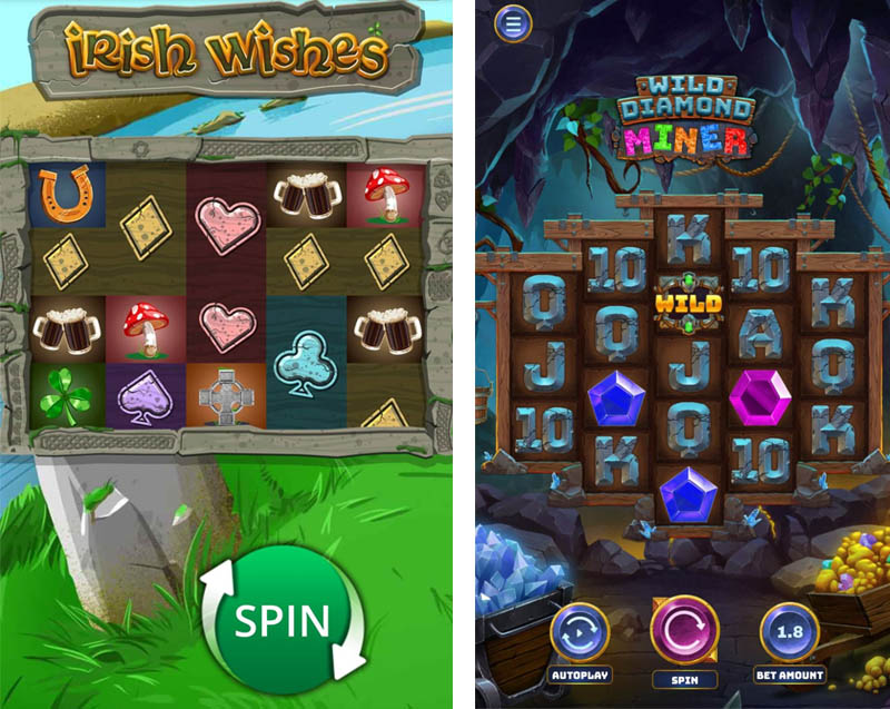 Mobile optimised Rival Gaming slots