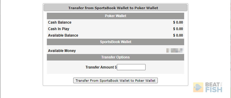 BetOnline Sportsbook Transfer