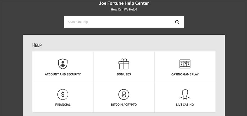 joe-fortune-faq-customer-support